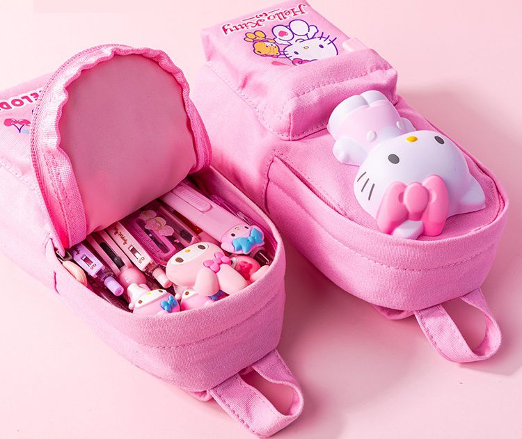 卡通3D立體減壓造型鉛筆袋-卡通人物大耳狗-藍色 (22.8x9.7x9.5cm)