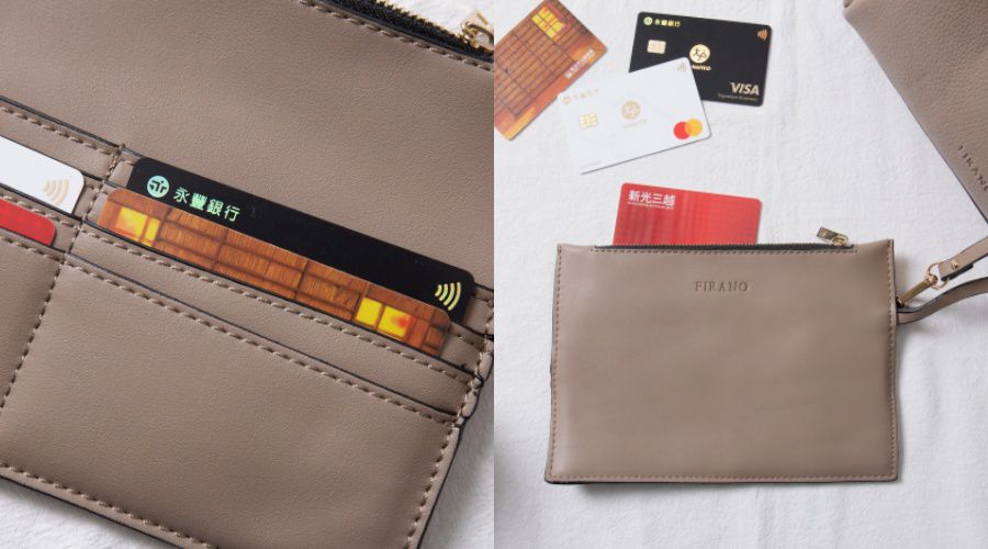 日本 FIRANO - [明星著用款]多夾層2WAY托特包+側背包2件組-焦糖 (34x28x14cm)