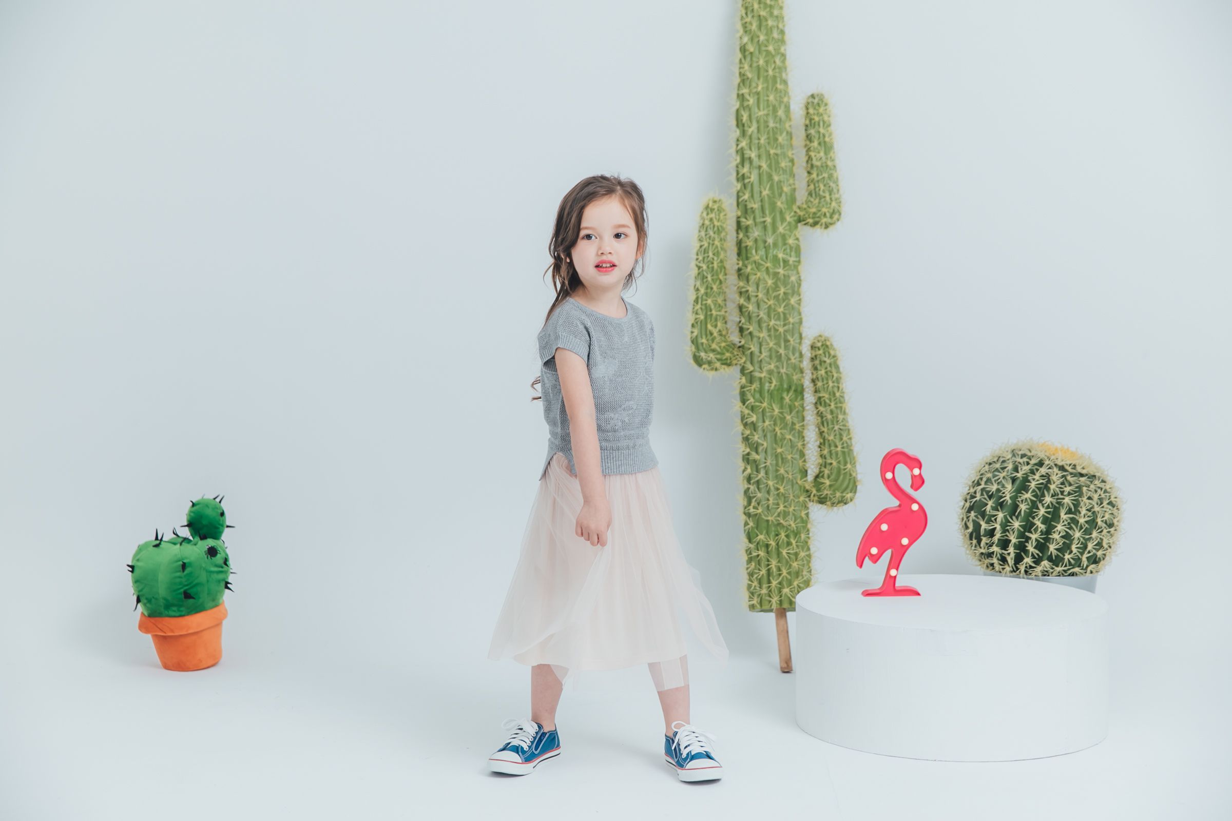 Peachy - 北鼻款*獨家訂製綿柔連身紗裙-細肩帶連身款-氣質杏