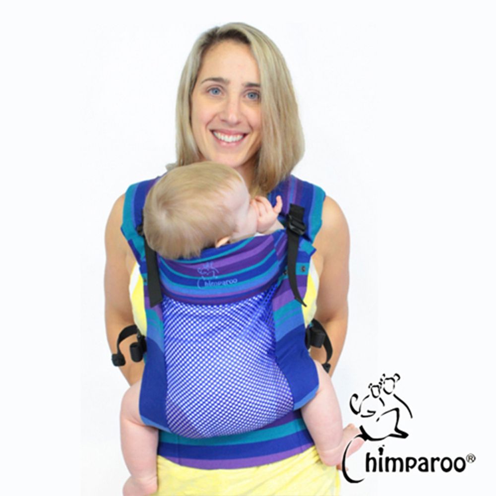 加拿大 Chimparoo - Trek Air-O 透氣嬰兒揹帶-蝴蝶藍