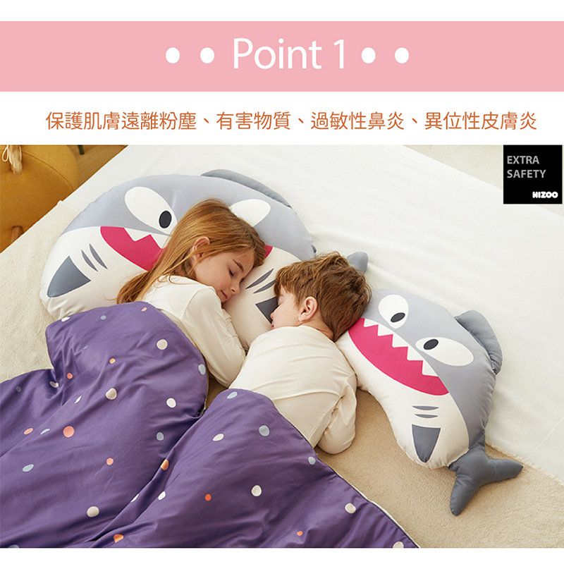 正韓Hello HiZoo - 純手工製動物夥伴防蟎抗菌兒童枕/透氣枕/護脊/護頸枕(小款)-偶像猴