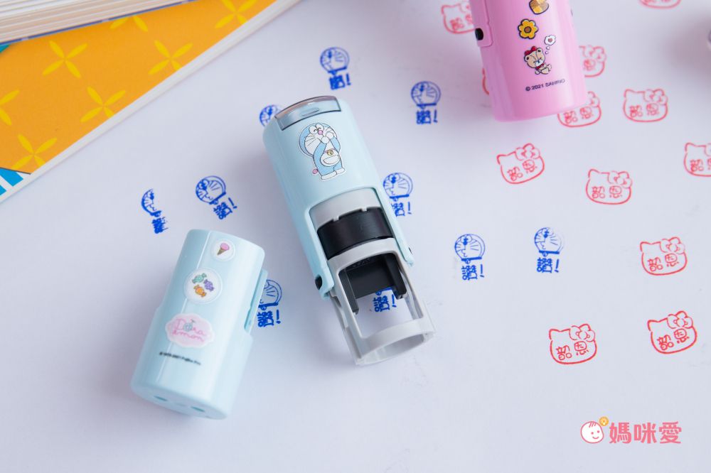 吉祥刻印 - 美樂蒂橡皮事務回墨印章-紫色墨-印面尺寸:圓形直徑1.2cm (印面尺寸:圓形直徑1.2cm)