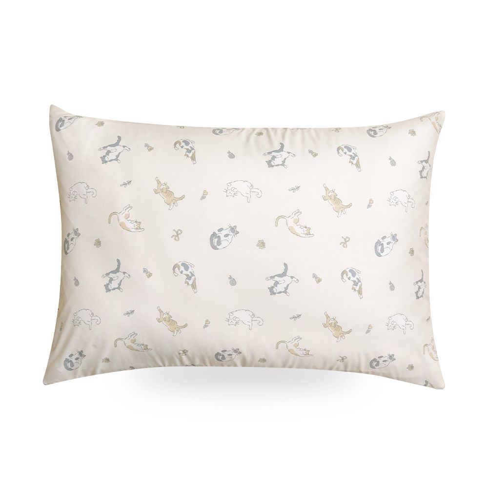 超細纖維桃皮感枕套-可愛貓咪 (50X70cm)