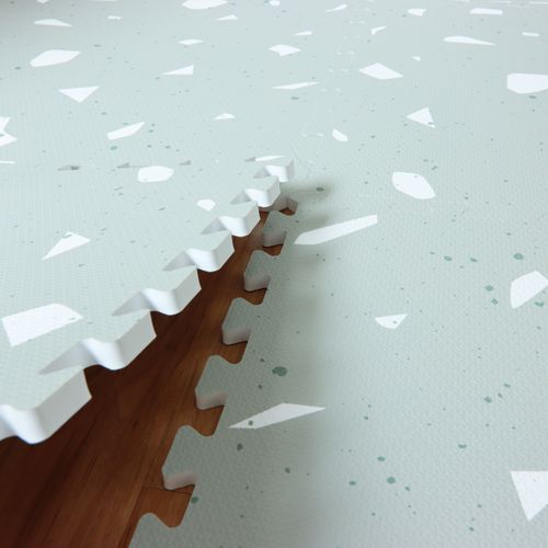 橄欖-水磨石系列巧拼-橄欖綠 (單片62*62cm)-六片入