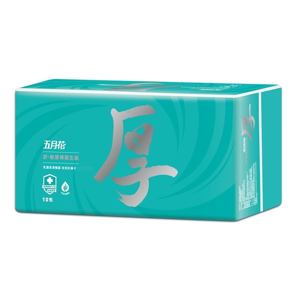 五月花 - 舒敏厚棒抽取式衛生紙 86抽x10包/串