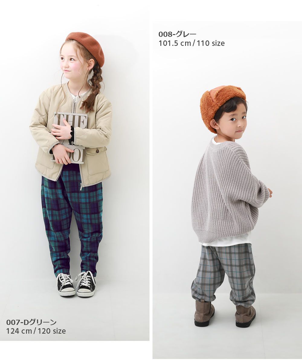 日本 devirock - RICH WARM 刷毛保暖哈倫寬鬆長褲-豹紋-杏