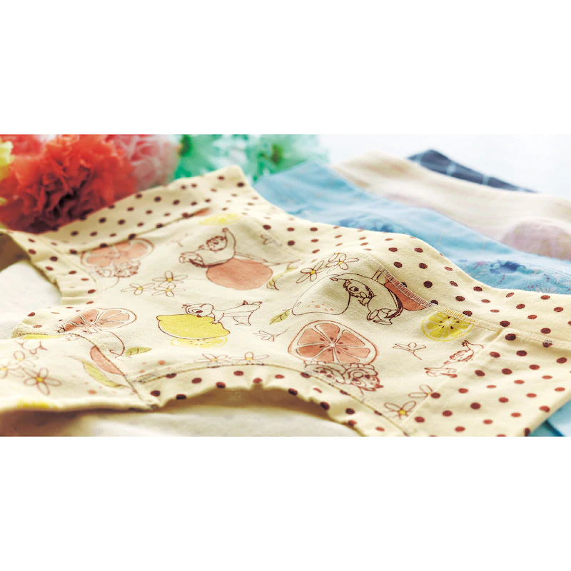 日本千趣會 - 迪士尼印花棉質內褲(媽媽)-小熊維尼-薄荷