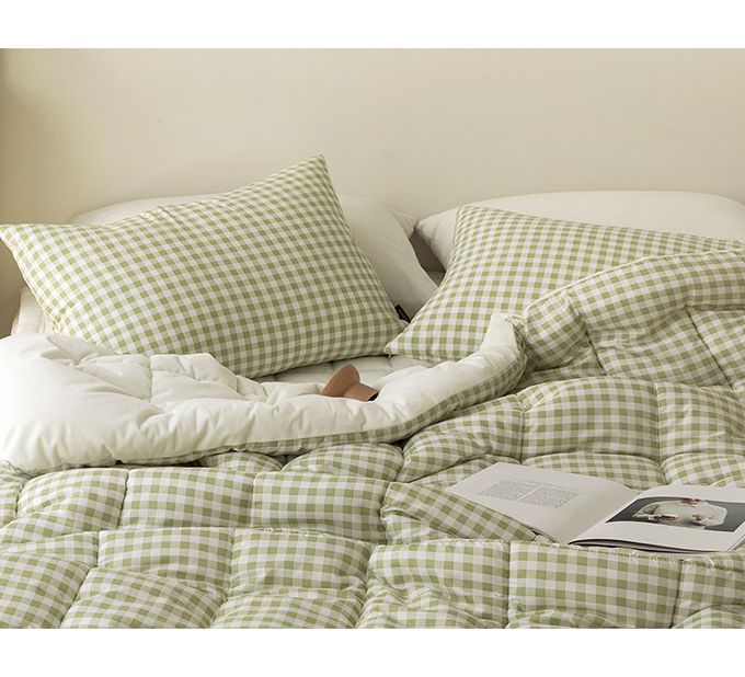 韓國 Maatila - 可水洗超細纖維桃皮感棉被(冬被)-藍色鴨鴨