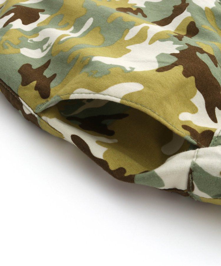 日本 BREEZE - 滿版印花腰束口休閒短褲-圓點-炭黑