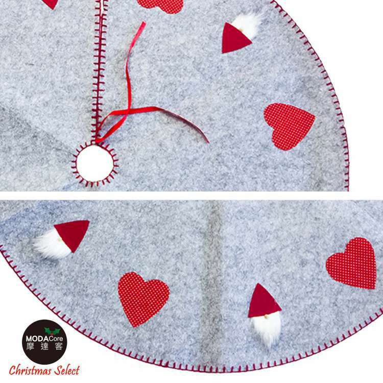 MODACore 摩達客 - 摩達客-超萌灰色愛心聖誕樹裙