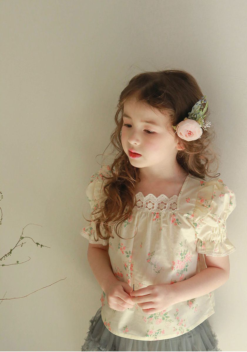 韓國 PuellaFLO - 浪漫花朵髮飾/髪夾-粉花