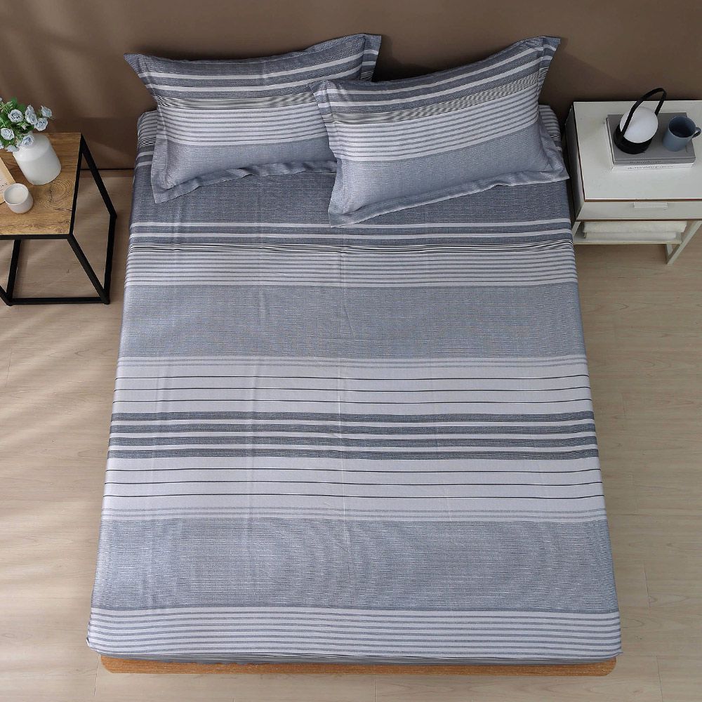 雙人床包枕套組 300織100%天絲 萊賽爾-亞斯頓