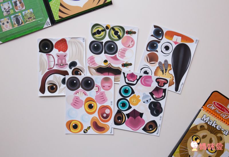 美國瑪莉莎 Melissa & Doug - MD貼紙簿-數字馬賽克貼-叢林動物