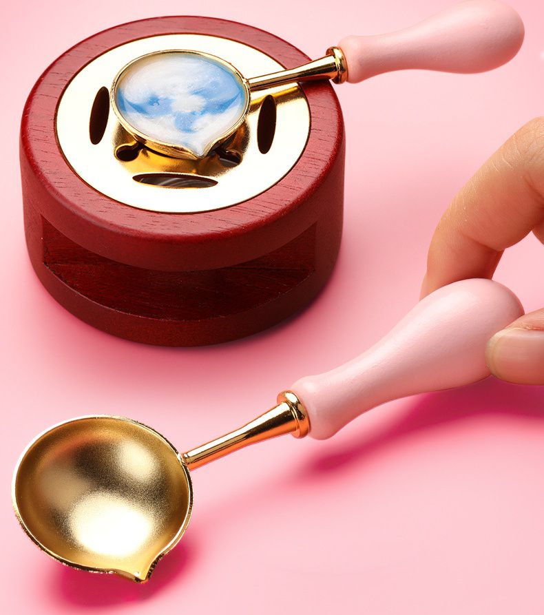 火漆章週邊工具-塑膠熔爐-復古紅