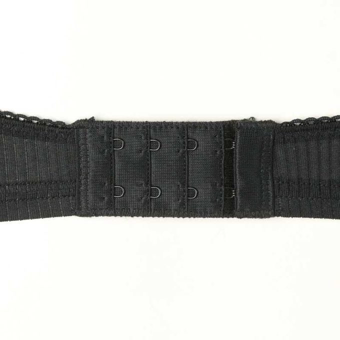 akachan honpo - 自然服貼胸罩 豐滿型-羅紋-黑色