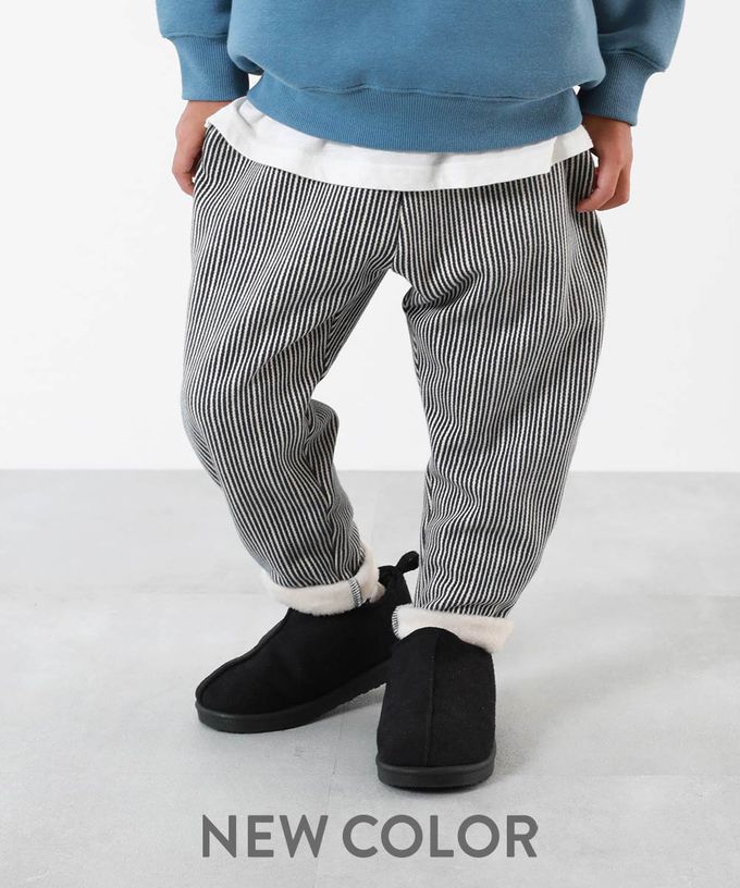 日本 devirock - RICH WARM 刷毛保暖哈倫寬鬆長褲-格子-深卡其