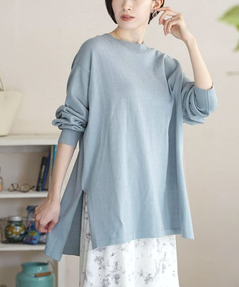 日本 zootie - 純棉薄針織百搭長袖上衣-黑