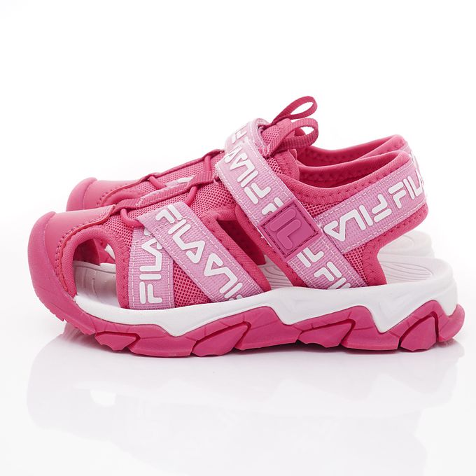 FILA - FILA運動護趾涼鞋-2-S426X-551桃(中小童段)-涼鞋-桃