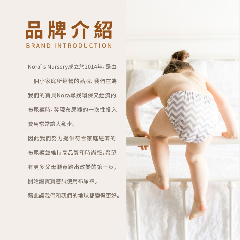 Nora's Nursery - 成長型口袋式布尿布-4件組 附尿墊-粉絲最愛 (4.5~16公斤)