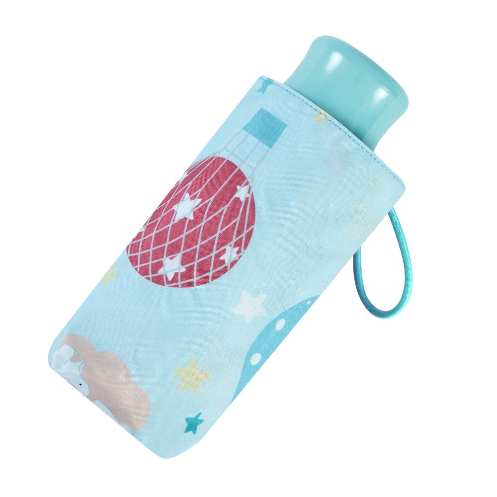 抗UV手開迷你口袋傘-熱氣球兔-230g