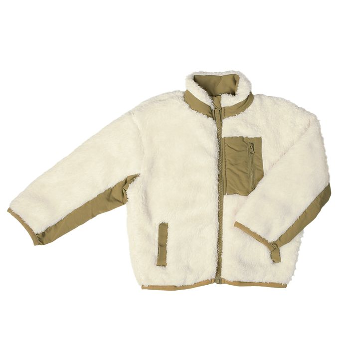 akachan honpo - 刷毛外套-米白色