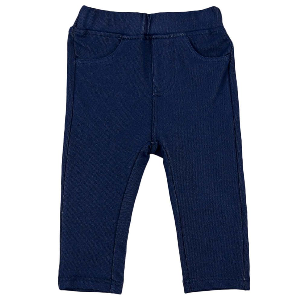 akachan honpo - 7分彈性褲-深藍色