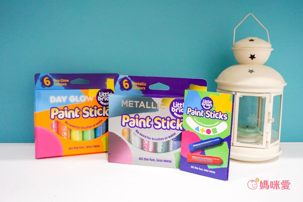 英國Little Brian - 可洗式無毒兒童專用水彩棒-12色(經典色）