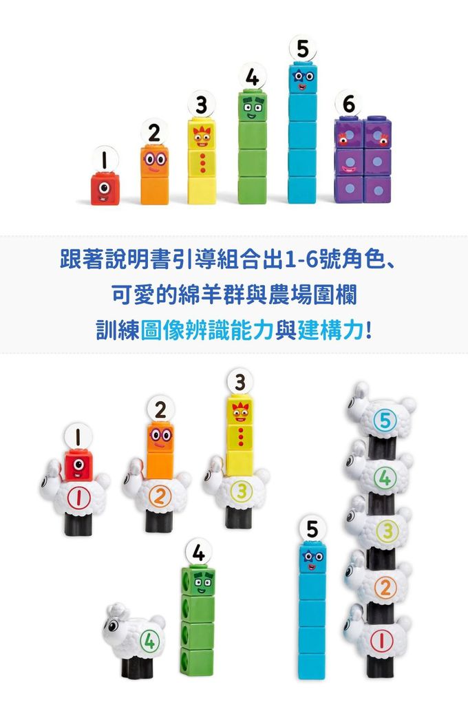 【美國hand2mind】Numberblocks數字積木 綿羊數字農場遊戲組