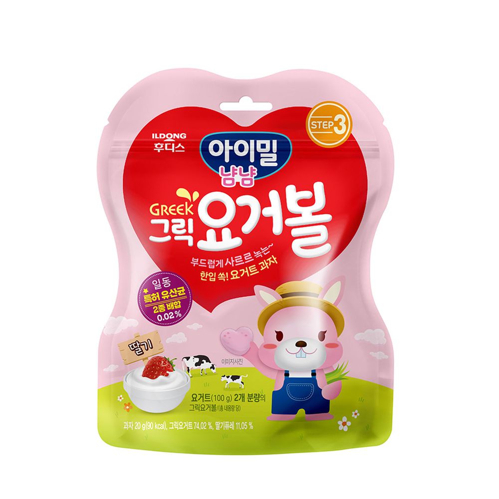 韓國Ildong Foodis日東 - 優格愛心餅-草莓