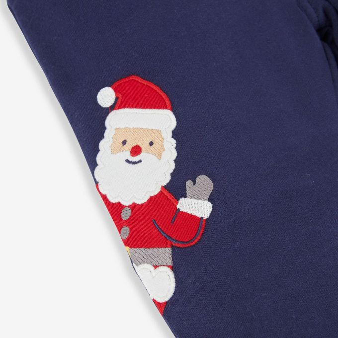 英國 JoJo Maman BeBe - 幼/兒童超優質秋冬100%純棉長褲-聖誕節