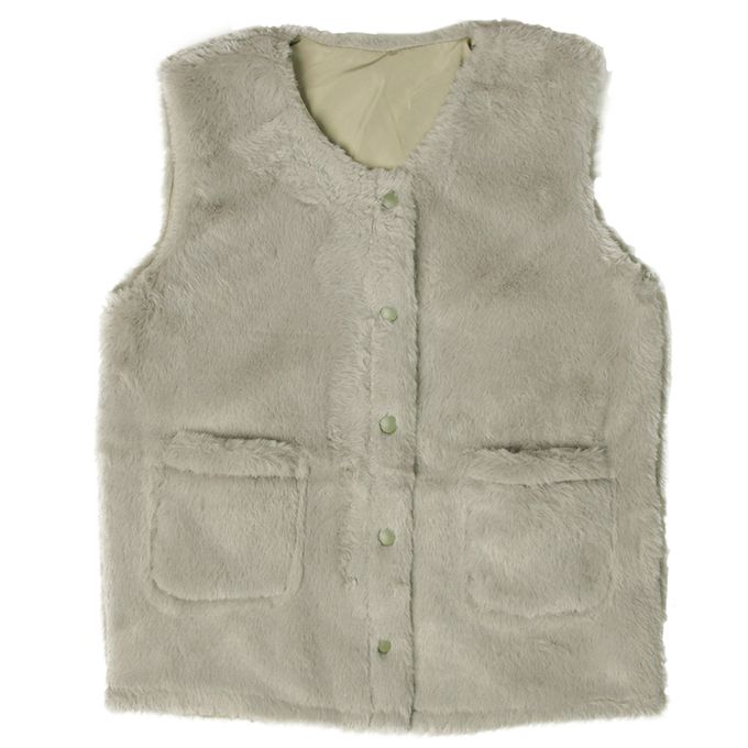 akachan honpo - 雙面背心-軍綠色