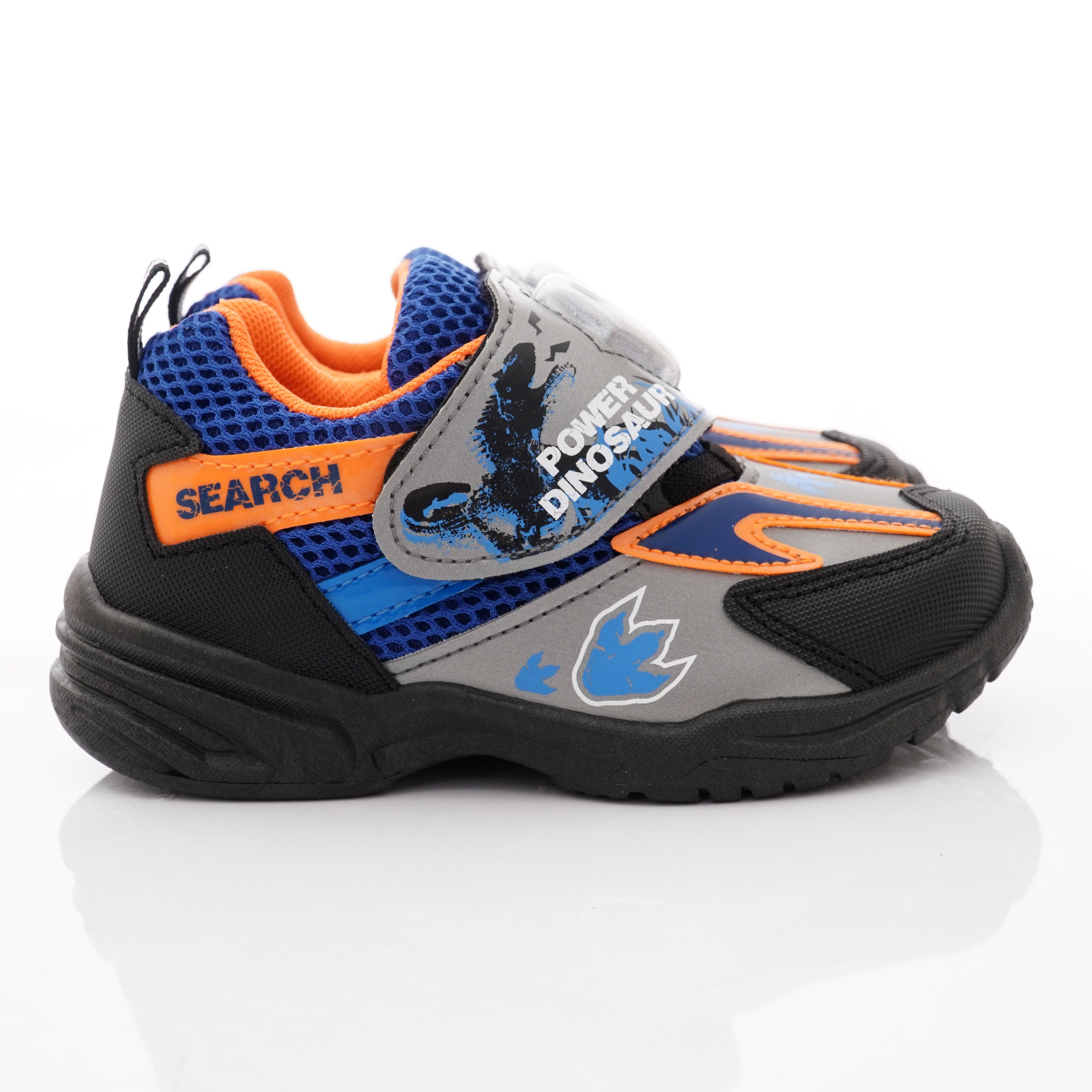 侏羅紀世界 - 恐龍電燈鞋款(中小童段)-鐵灰