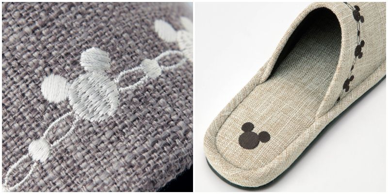 日本千趣會 - 迪士尼 刺繡室內拖超值四雙組-深色系 (24-26cm)