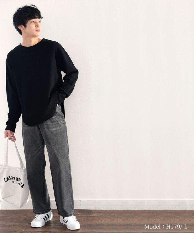 日本 Classical Elf - [熱銷NO.1]  厚磅棉混挺版美腿長褲-丹寧深藍