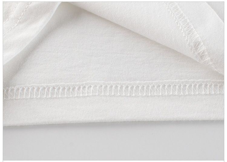 純棉短袖上衣-愛心兔兔-粉+白