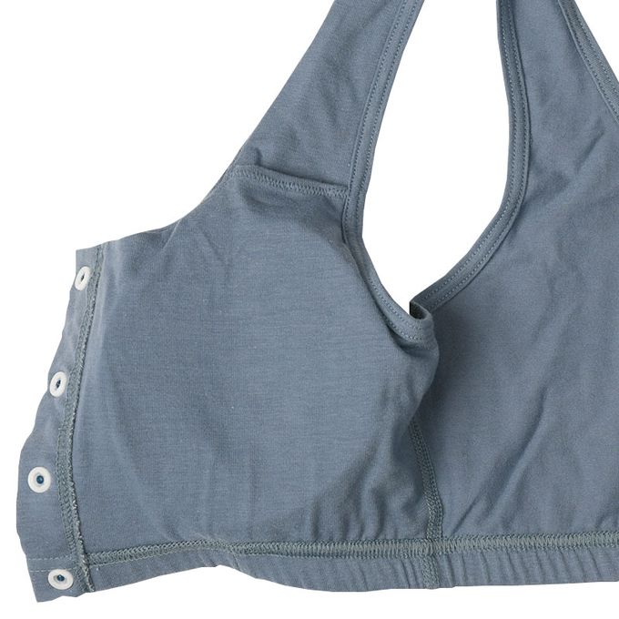 akachan honpo - 半截式內衣-前開式素面-藍色