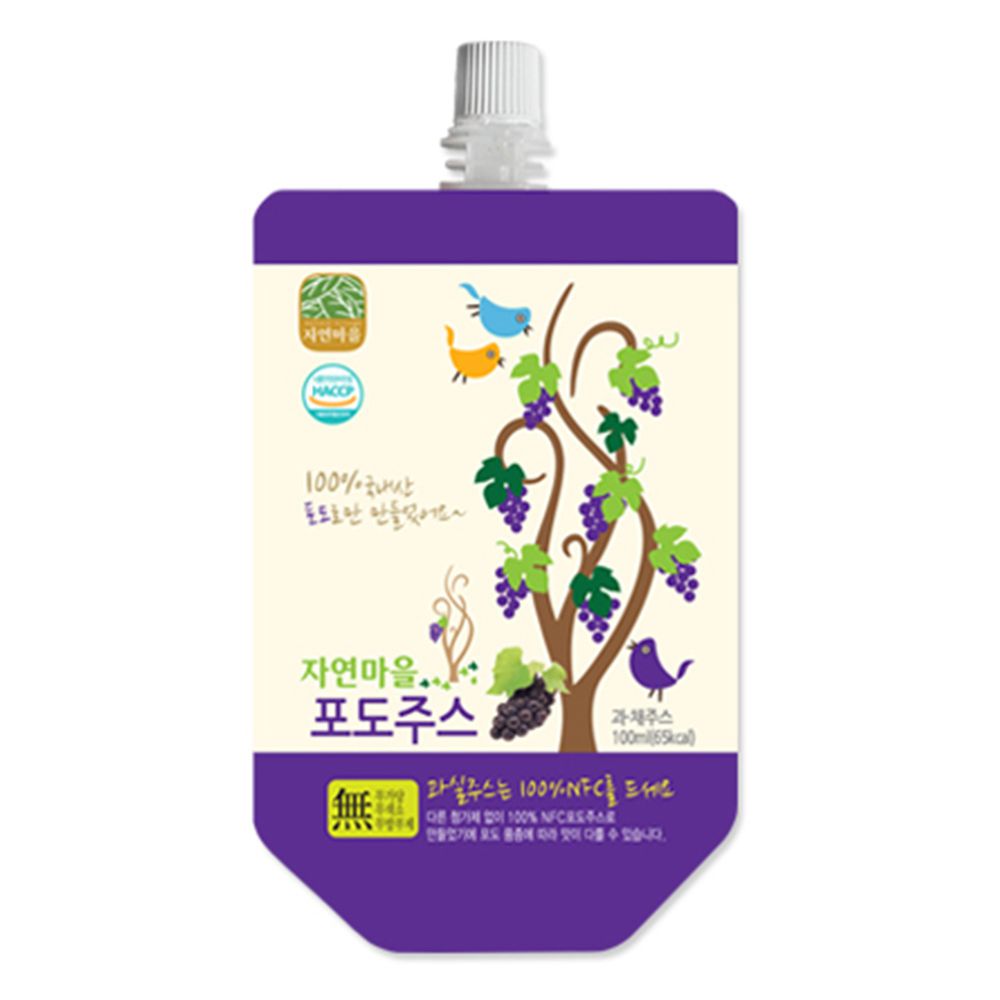 韓國自然村 - 果汁-葡萄-100ml