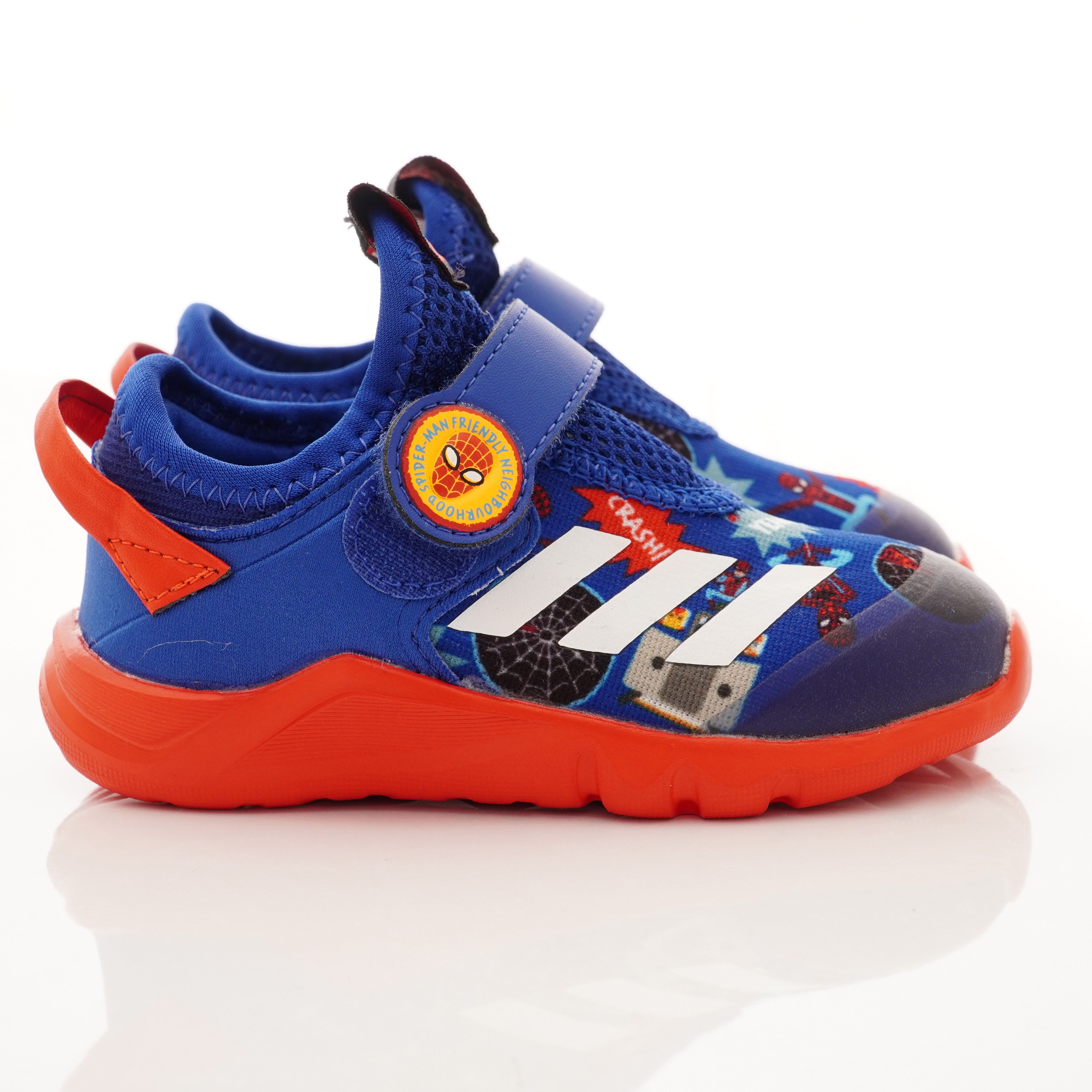 adidas - 機能童鞋-蜘蛛人聯名學步鞋款(寶寶段)-藍