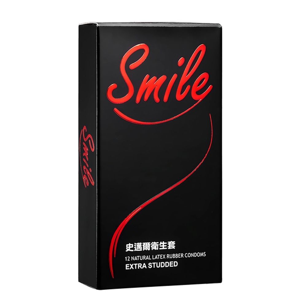 SMILE史邁爾 - 衛生套保險套-顆粒 (3x6.5x13cm)-12入/盒