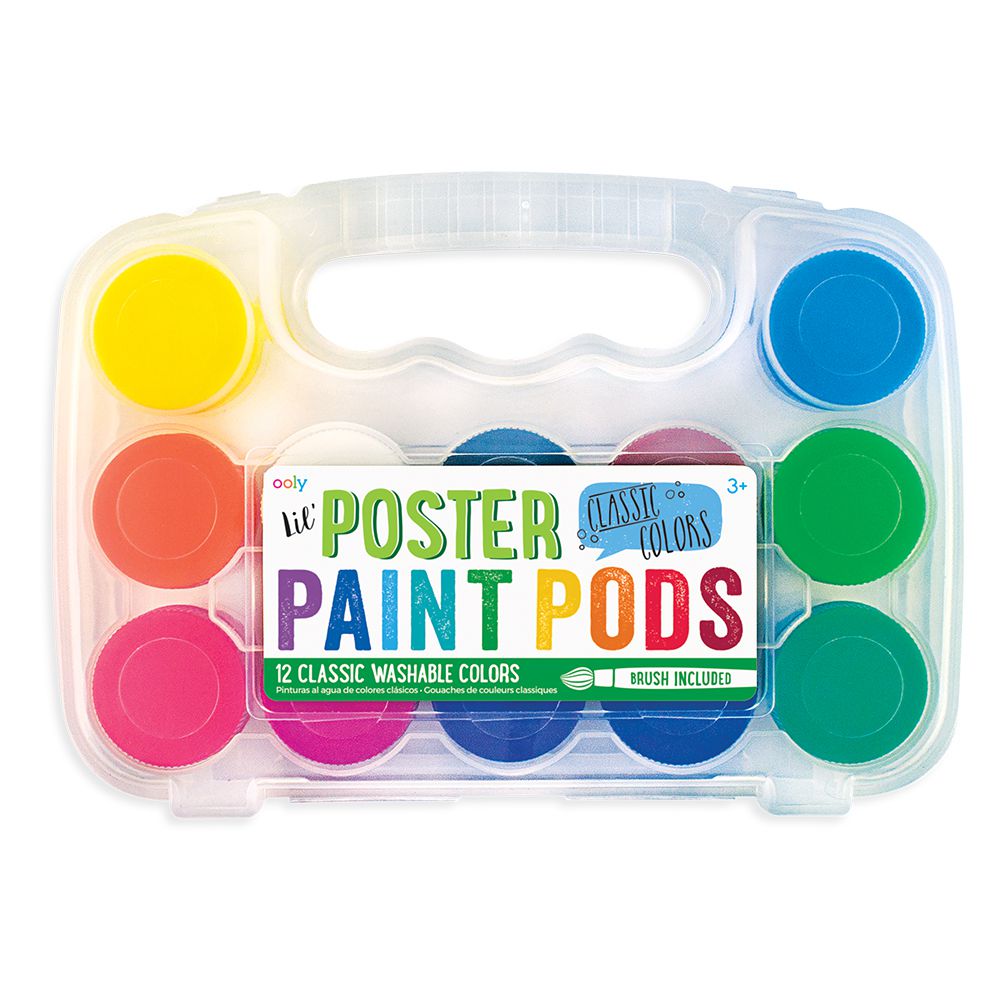 【兒童專用筆系列】創意水彩瓶組 (含12個經典顏色與水彩筆)