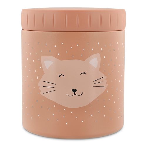動物造型不鏽鋼保溫罐500ml-甜笑貓咪