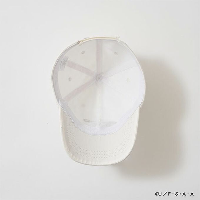 日本 Lycee mine - 聯名款 卡通人物小白刺繡鴨舌帽-白 (54cm)