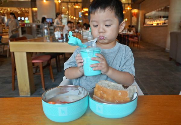 美國Kangovou 小袋鼠不鏽鋼安全兒童餐具