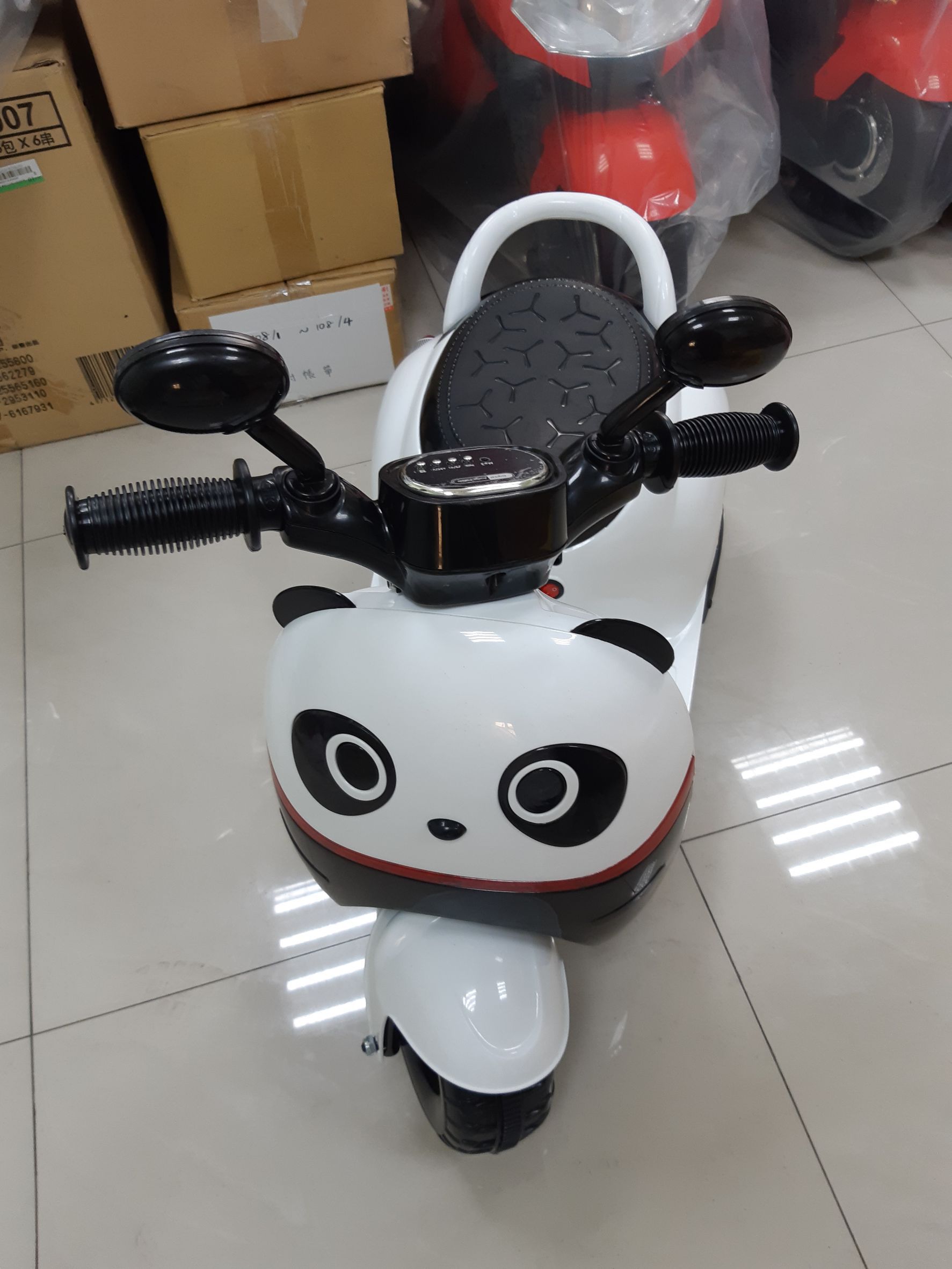 親親 Ching Ching - 福利品-小熊貓電動摩托車-白色