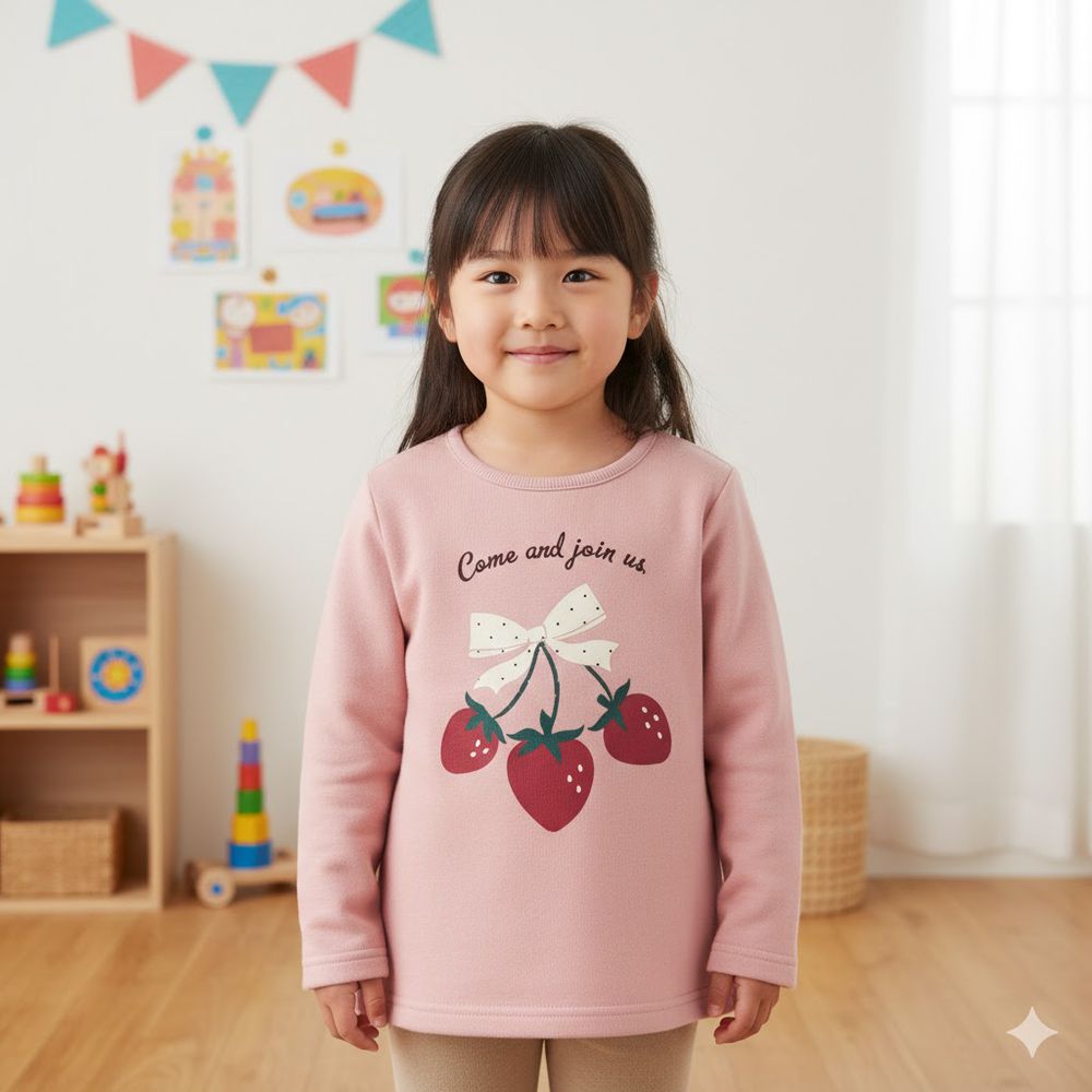 長袖休閒上衣-粉紅色