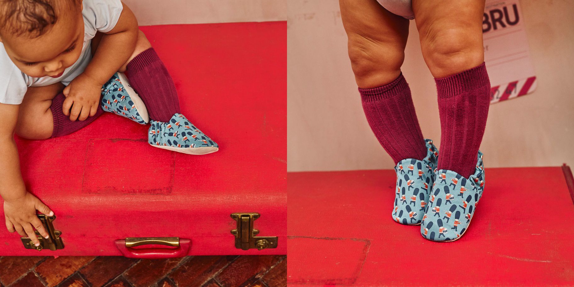 英國 POCO NIDO - 寶寶手工鞋/學步鞋-白金漢宮小騎兵