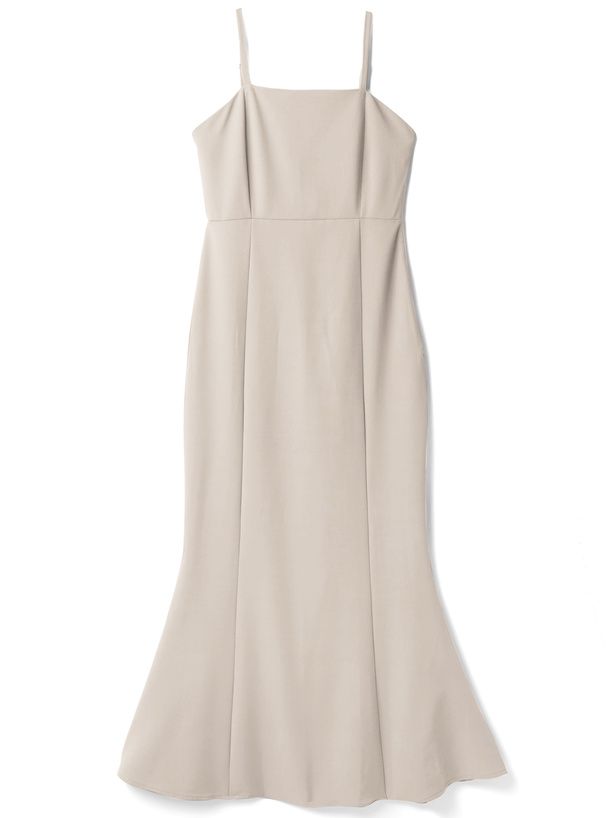 日本 GRL - [熱銷NO.1] 時尚魚尾吊帶裙-象牙杏