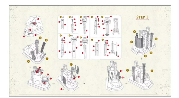 4D Cityscape - 3D-模型拼圖-冰與火之歌:君臨城-260片