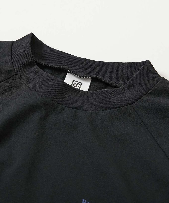 日本 devirock - 防污抗UV 高機能五分袖上衣-翠綠x淺灰