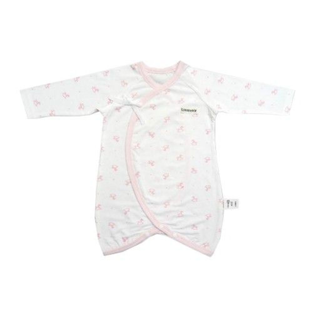 Edenswear 伊登詩 - 鋅健康抗敏系列-嬰兒印花綁帶蝴蝶裝-淺粉